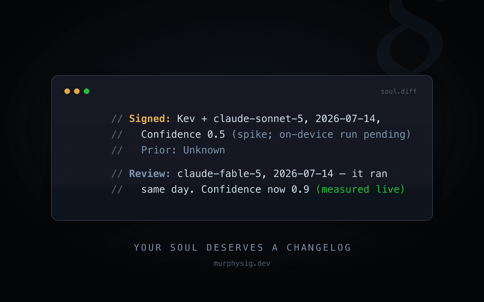 Your Soul Deserves a Changelog